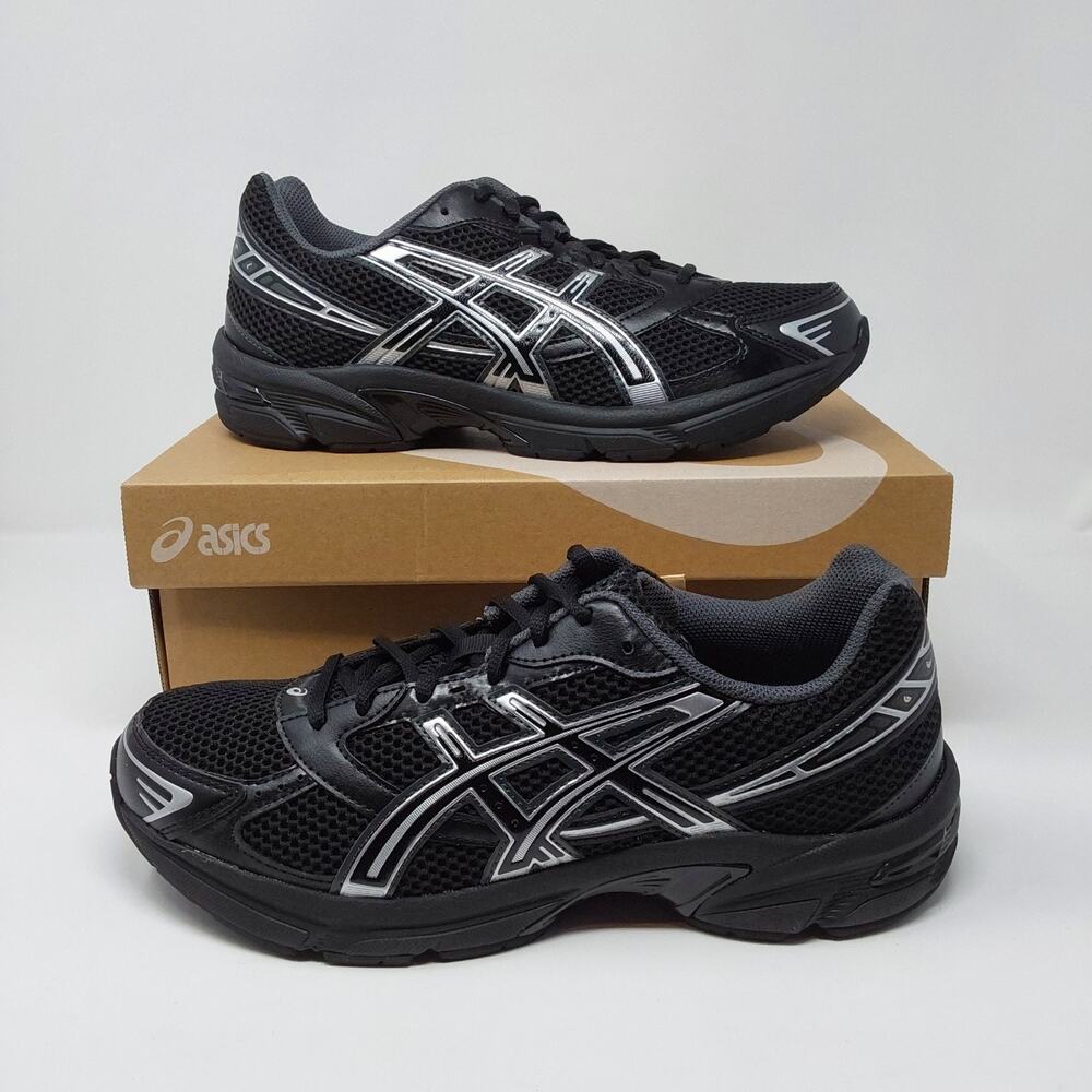 ASICS GEL-1130 Mens 8.5/Womens 10 Black Pure Silver Sneakers 1201A906-001 NIB
